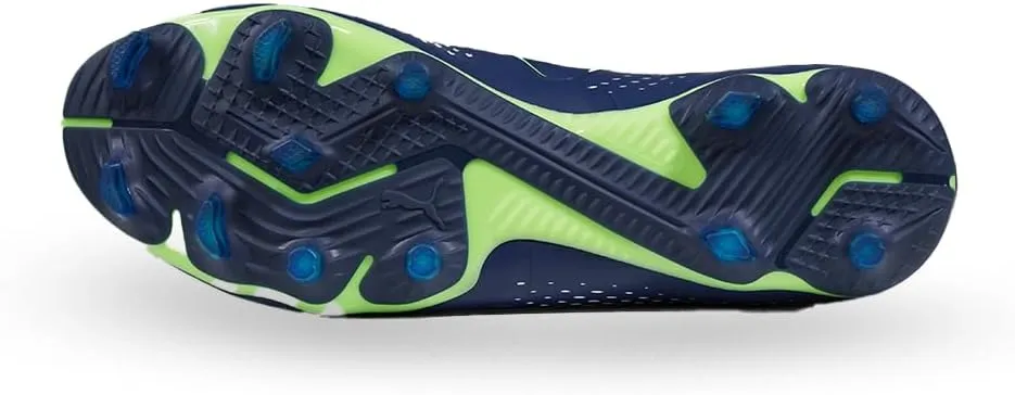 Puma Future Match Firm Ground Cleats - Lightweight Navy Mesh Upper with 3D Textures, Made with 20% Recycled Materials