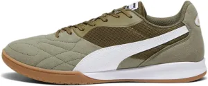 Puma - Mens King Top It Shoes, Color Olive Drab/Puma White/Puma Gold, Size: 7 M US
