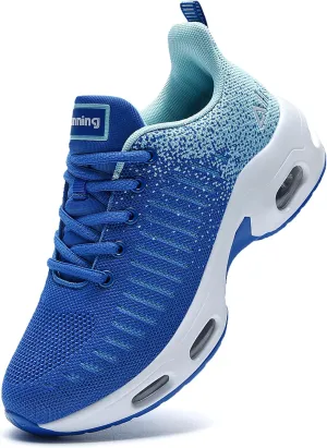 QAUPPE Womens Fashion Lightweight Sports Walking Sneakers Breathable Gym Jogging Running Tennis Shoes US 5.5-11 B(M)…