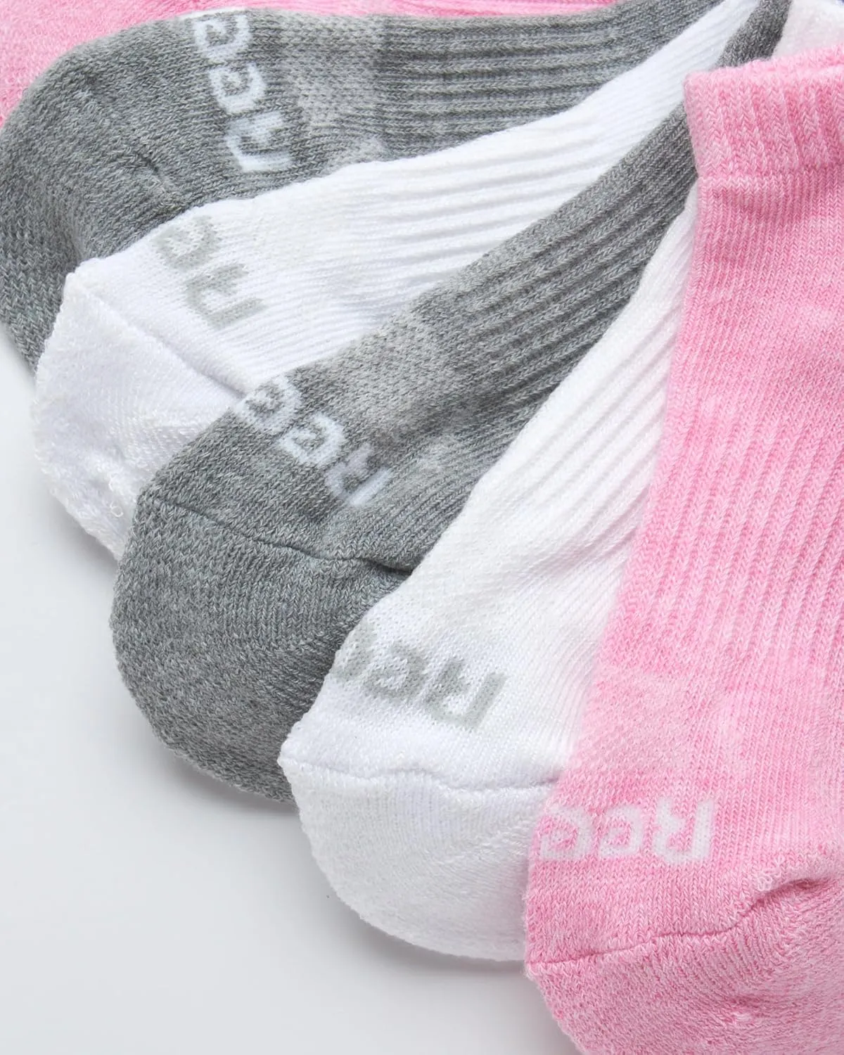 Reebok Girls' 12 Pack Performance Cushion Comfort No Show Socks - Breathable Active Socks for Girls (4-10) - Pink