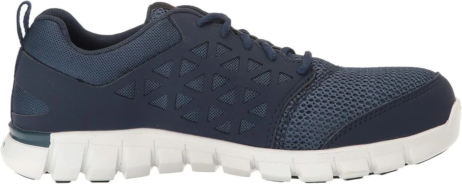 Reebok Work Men's Rb4043 Sublite Cushion Work Safety Athletic Alloy Toe Shoe Navy