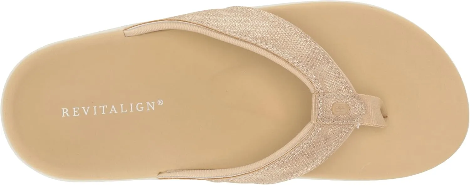 REVITALIGN Women's Yumi Metallic Orthotic Sandal