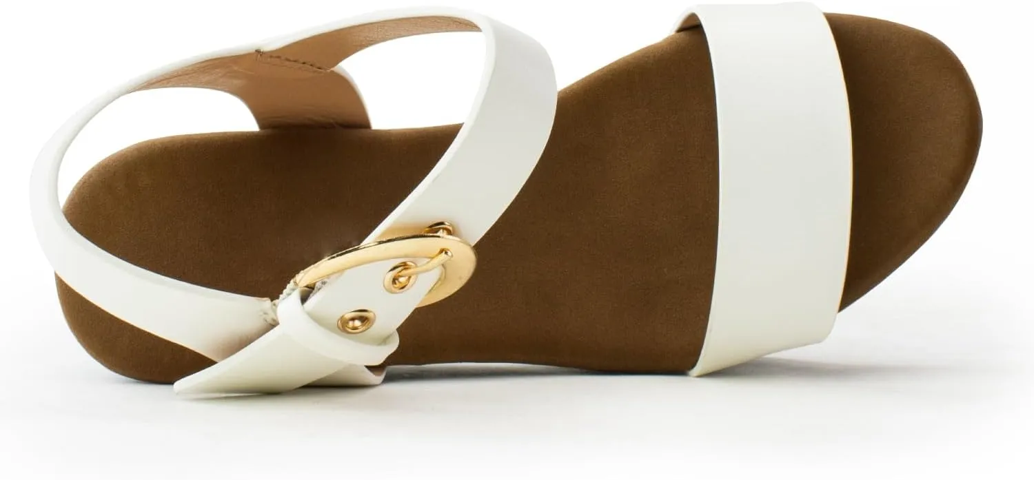 RF ROOM OF FASHION Women's Peep Toe Criss Cross Band Ankle Strap Platform Chunky Heel Mule Sandals