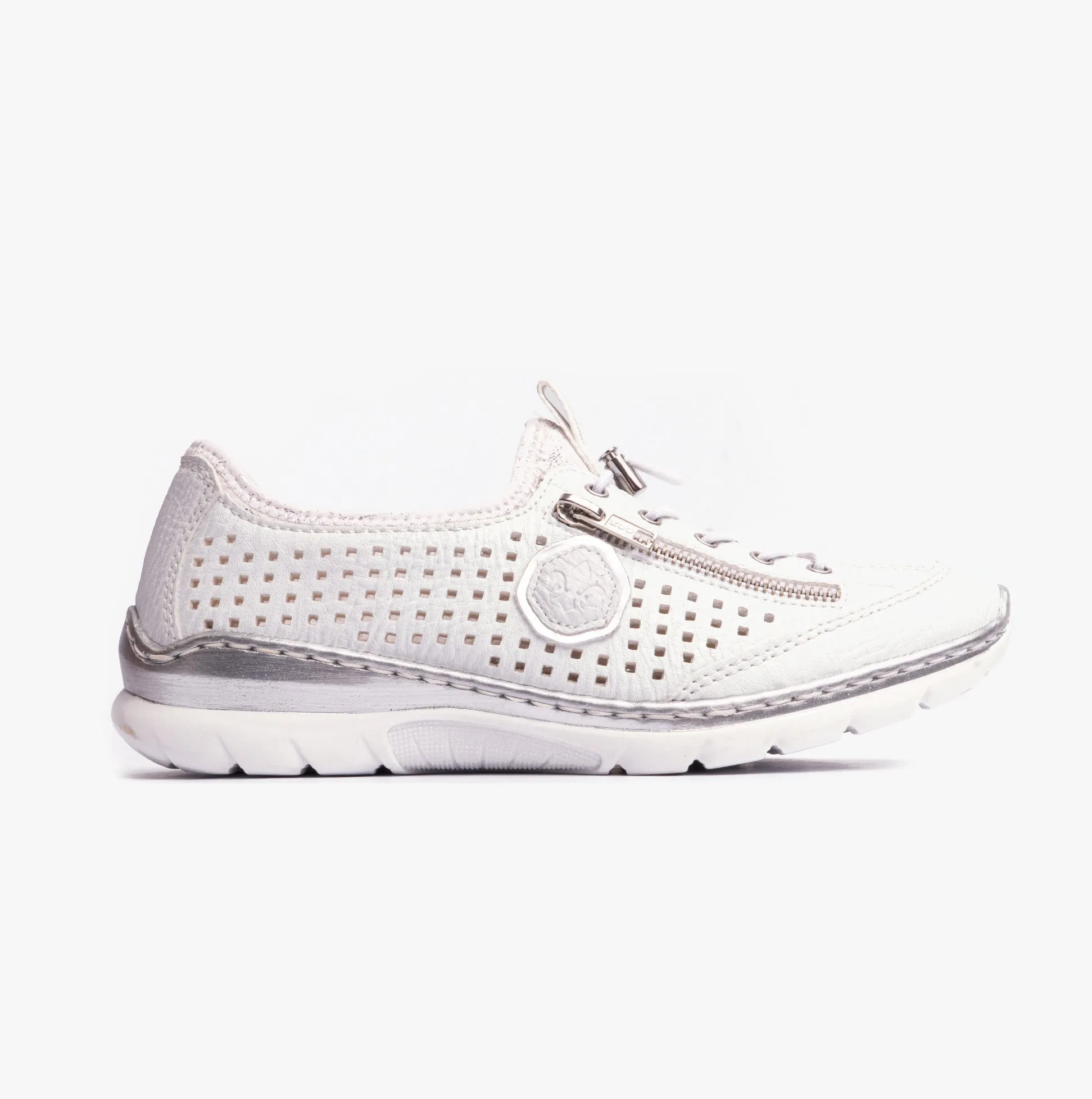 Rieker L3296-82 Womens Shoes White