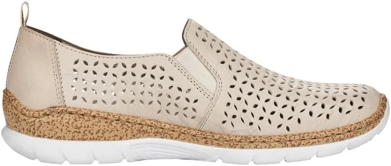 Rieker N4251 Nikita Slip-On Women's Shoes - Premium Leather, Breathable Upper, Lightweight Comfort & Support - Anti-Stress Technology for All-Day Wear