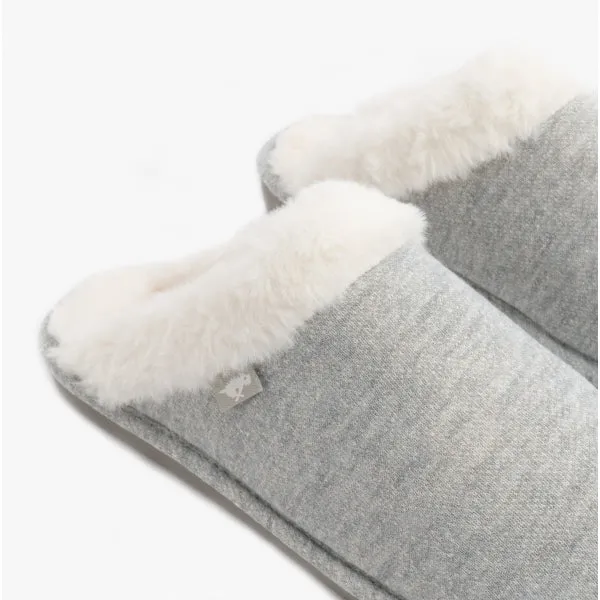 Rocket Dog ROSIE SKIRBALL Womens Jersey Mule Slippers Light Grey