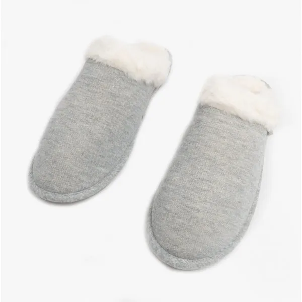 Rocket Dog ROSIE SKIRBALL Womens Jersey Mule Slippers Light Grey
