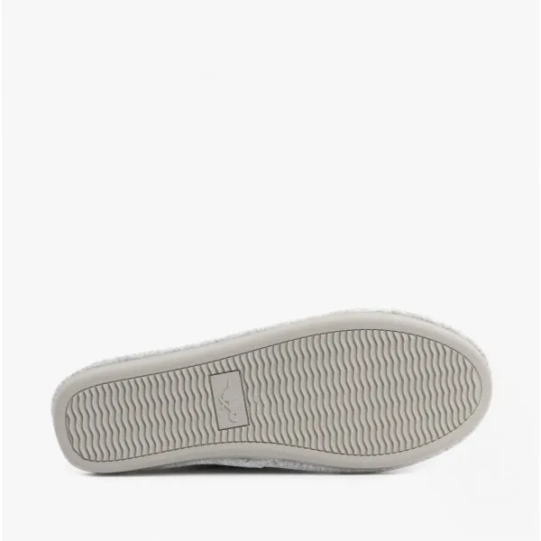 Rocket Dog ROSIE SKIRBALL Womens Jersey Mule Slippers Light Grey