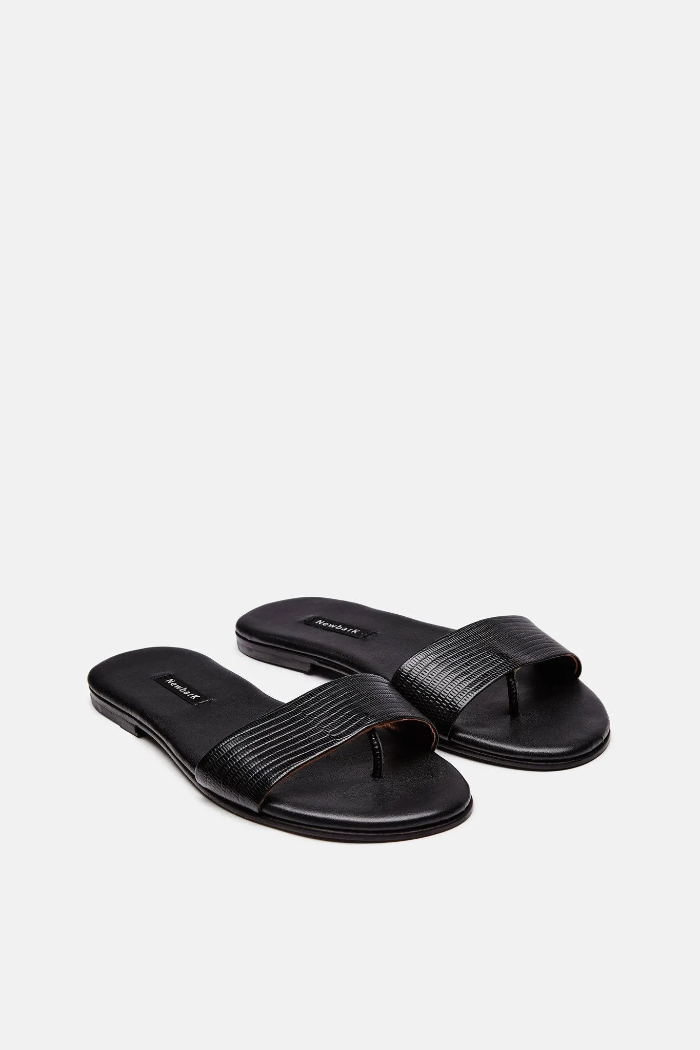 Roma I Sandal - Black Embossed