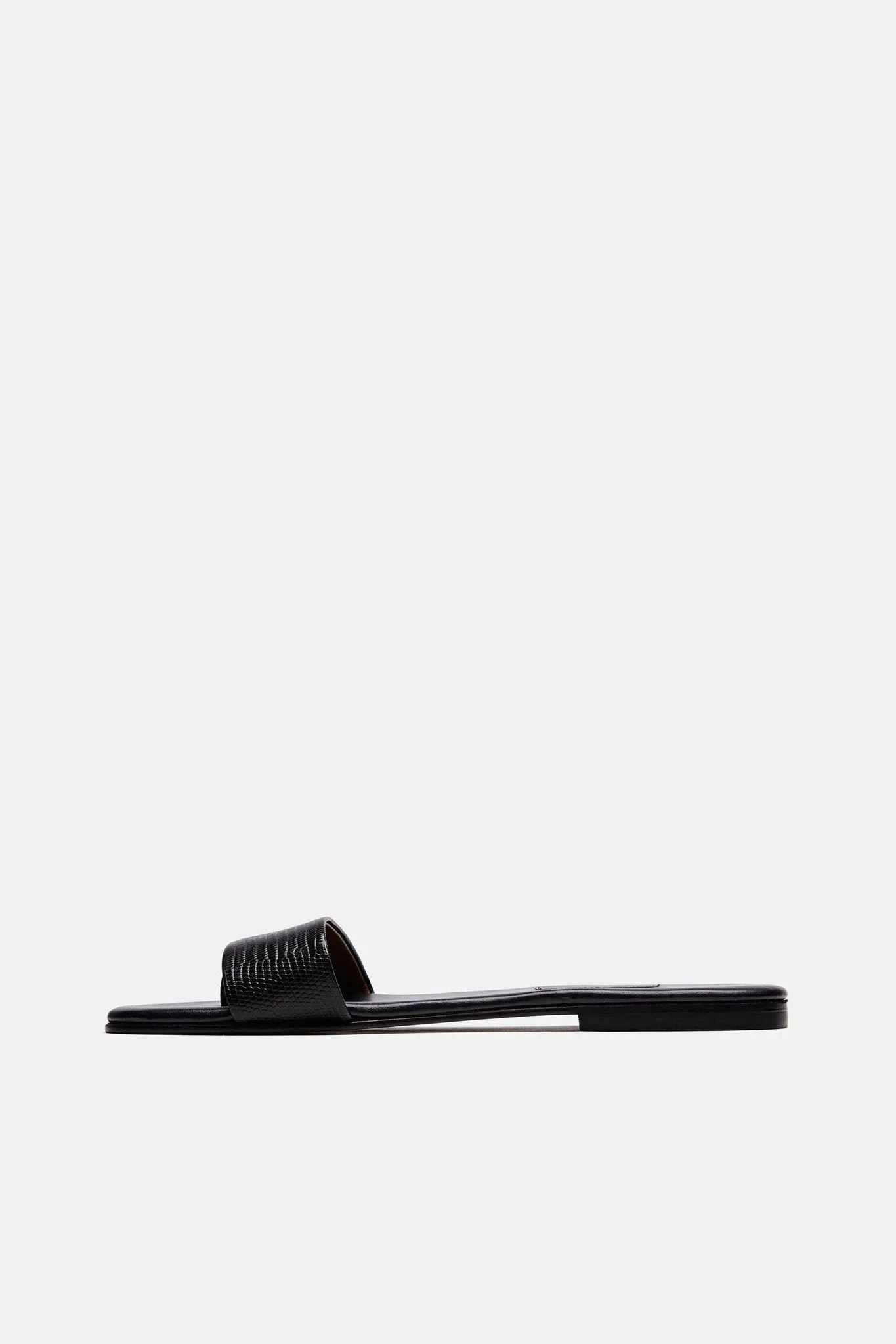 Roma I Sandal - Black Embossed