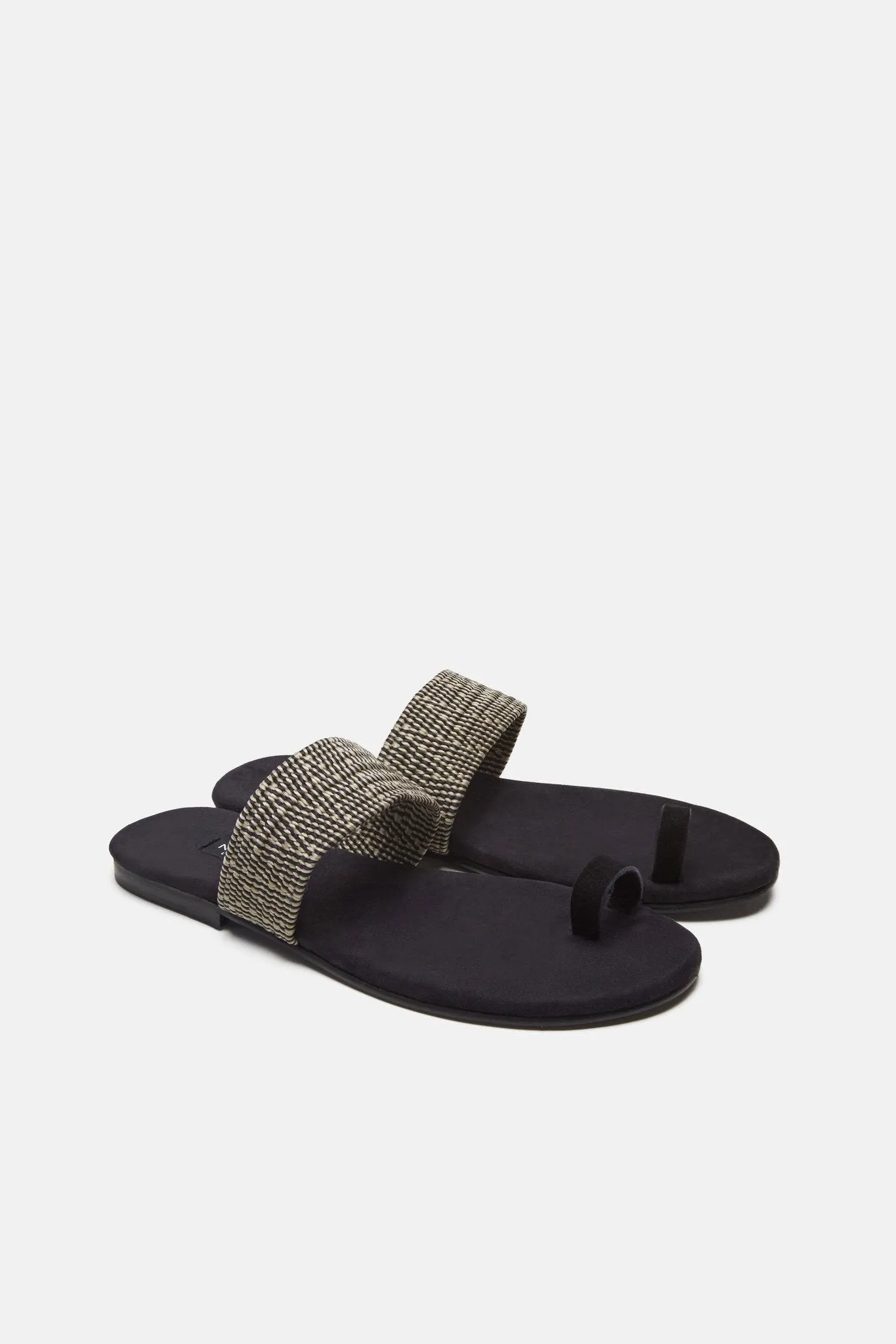 Roma V - Taupe Chevron Print