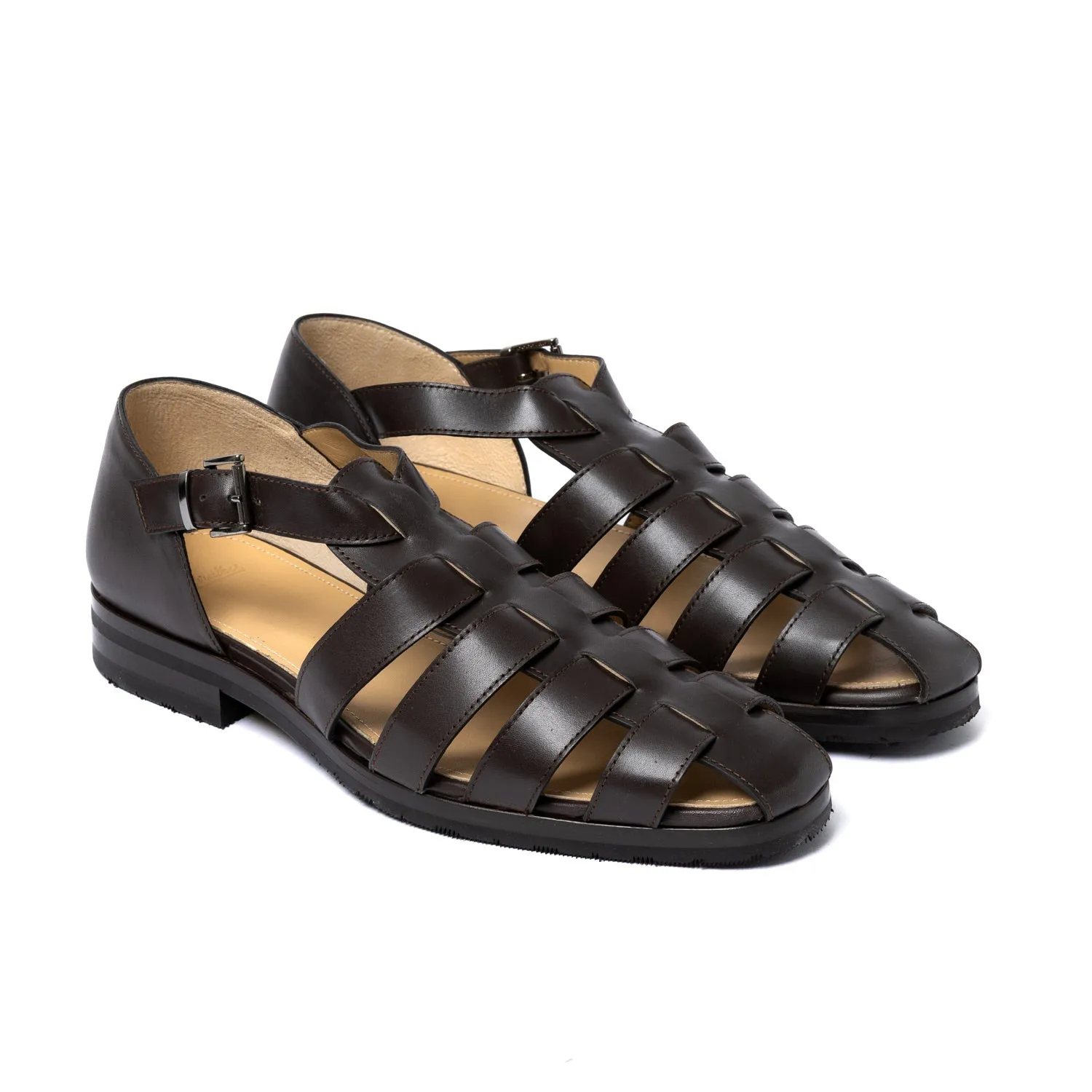 Sandals FERRET "Le Cap" made of Brown Calfskin