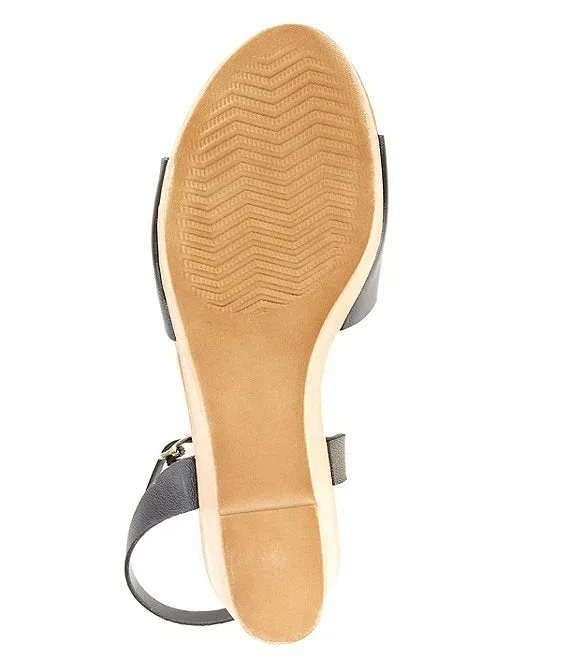 Sandals Platform Wedge Toe Welsh Strap Ankle Open Advanced technology Steve Madden Black Quick dispatch Leather
