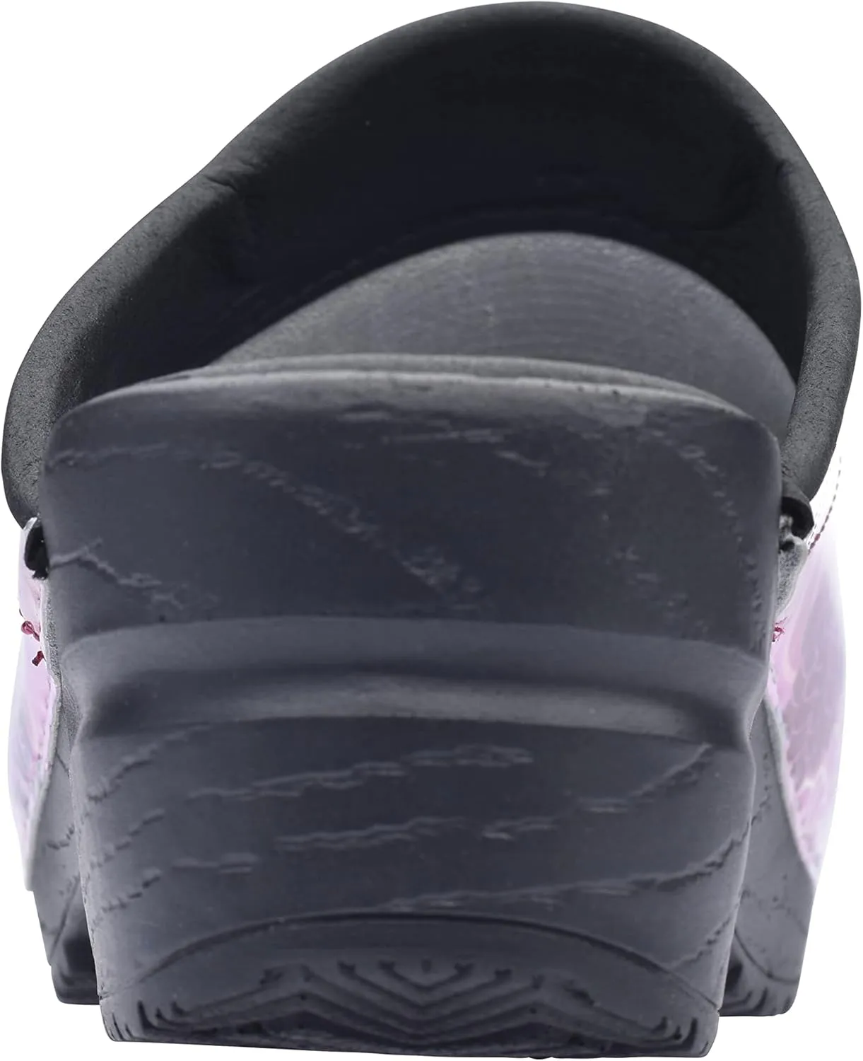 Sanita Inalo open clog, patent leather, original handmade, flexible leather clogs for women, anatomically shaped footbed with soft foam