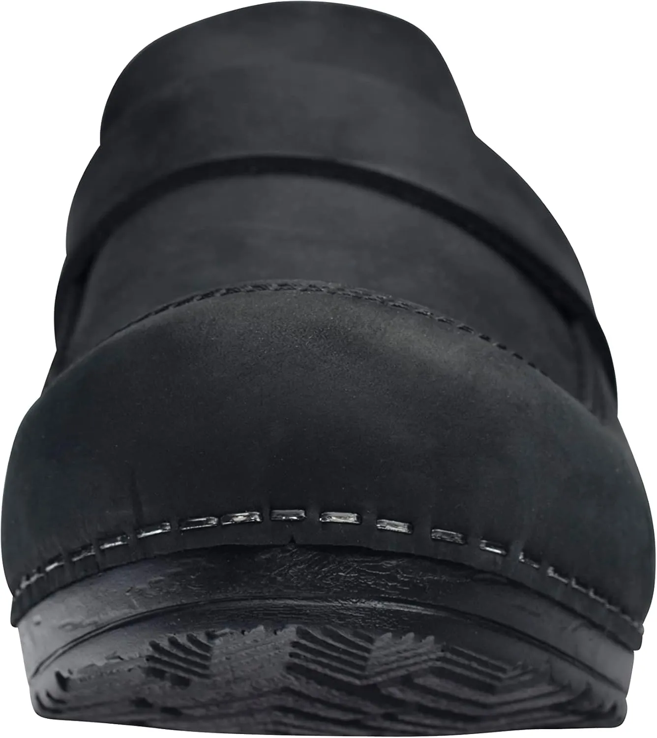 Sanita Knaus Open Clog, Original Handmade, Flexible Leather Clogs for Women, Anatomically Shaped Foot Bed with Soft Foam