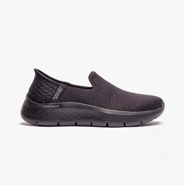 Skechers 124963/BBK GO WALK FLEX Womens Slip on Shoes Black