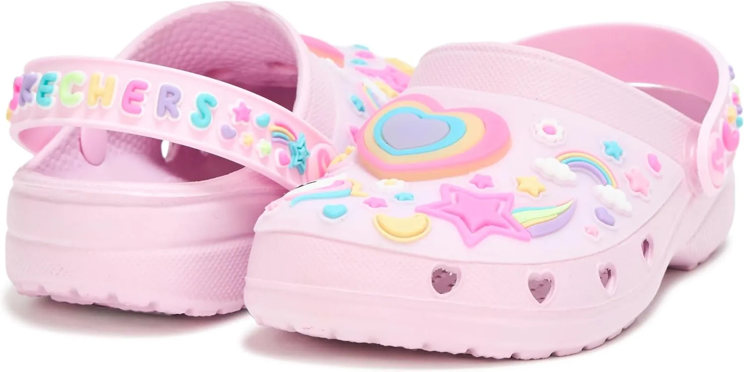 Skechers Girl's Heart Charmer-Girly Land Clog