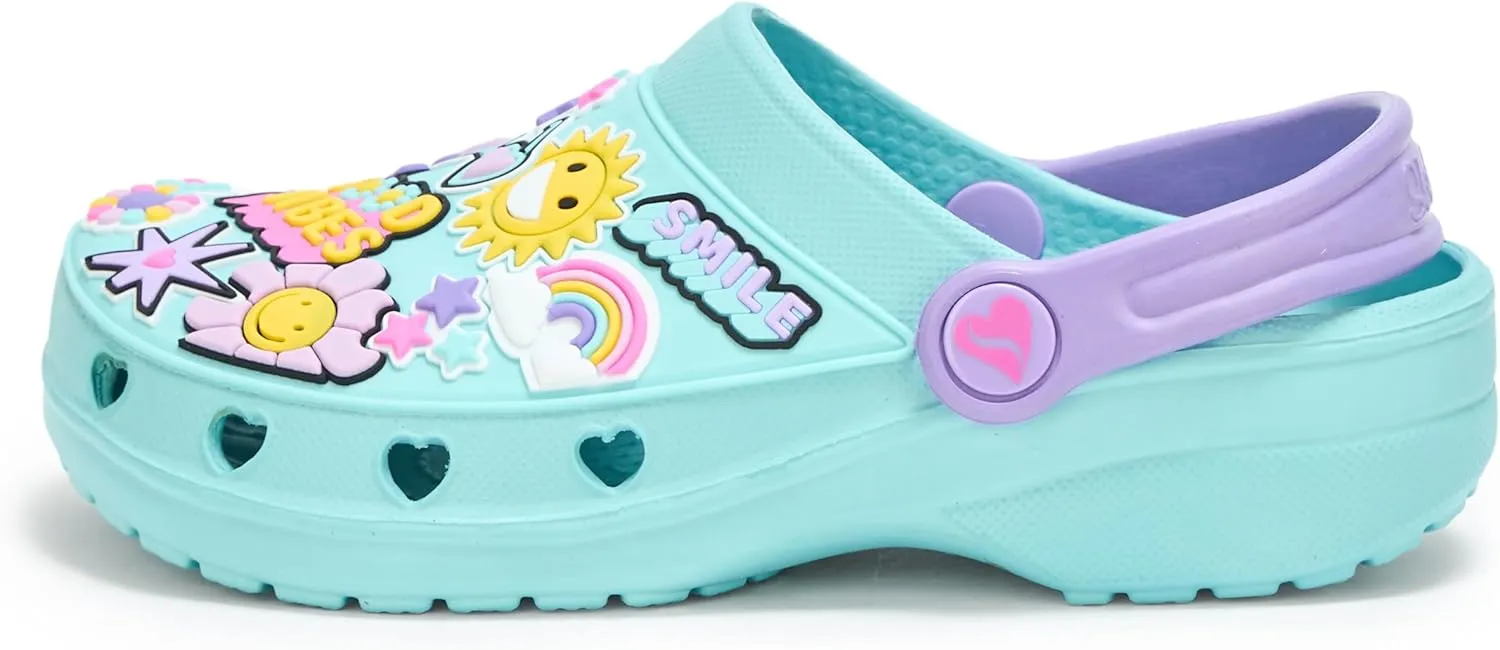 SKECHERS Girl's Heart Charmer-Vibin Friends Clog