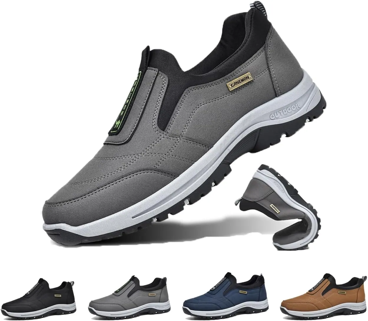 Slip On Shoes for Men Comfort Walking Shoes No Laces Lightweight Breathable Casual Sneakeroutdoor Casual Arch Summer Indoor Outdoor Shoes