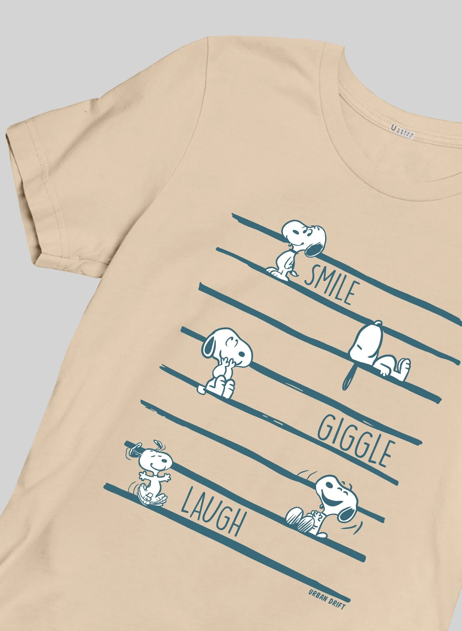 Smile, Giggle, Laugh Sandal Half Sleeve T-Shirt