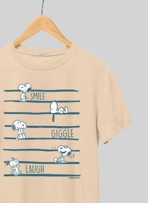 Smile, Giggle, Laugh Sandal Half Sleeve T-Shirt