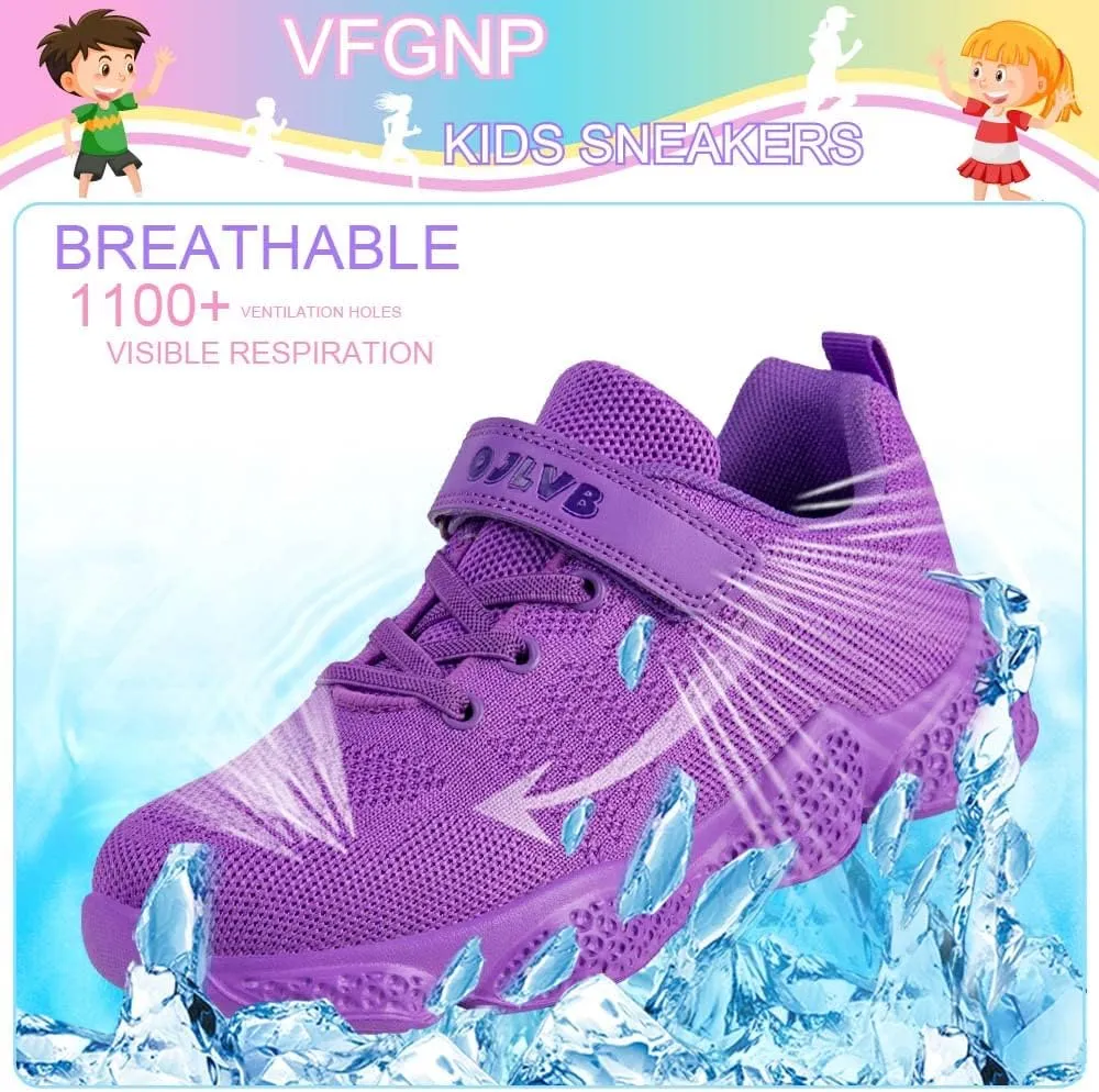 Sneakers for Boys and Girls, Kids Tennis Running Shoes, Lightweight Breathable Sport Athletic Shoe