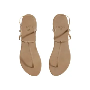 Souli Soft Strides w/ Case │ Thin Sole │  Vegan Suede Footbed w/ Leather Straps