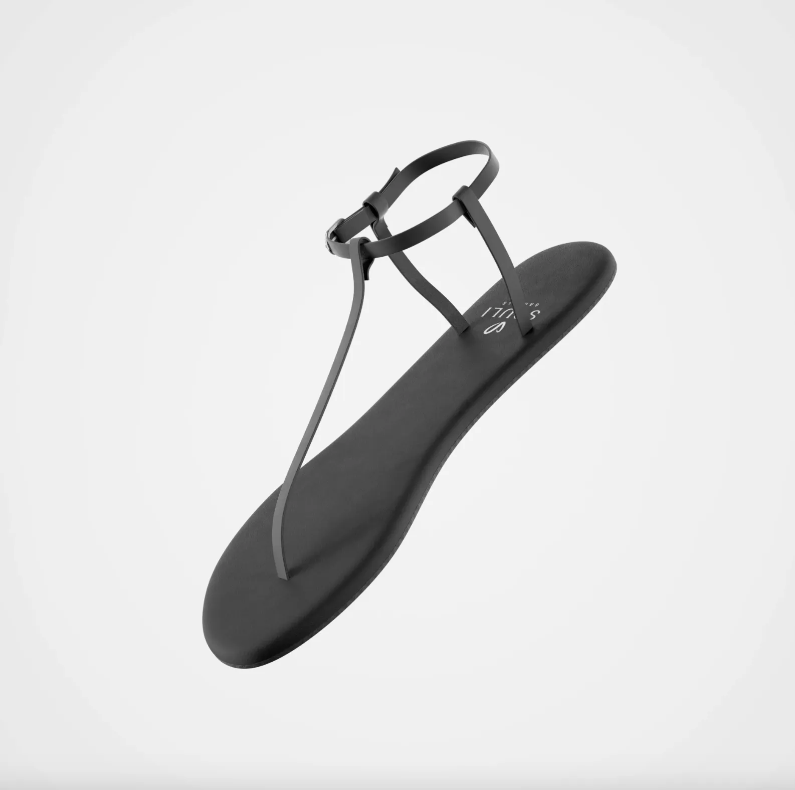 Souli Soft Strides w/ Case │ Thin Sole │  Vegan Suede Footbed w/ Leather Straps