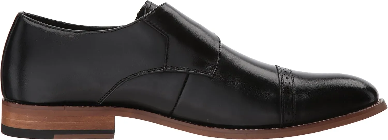 STACY ADAMS Men's Desmond Cap Toe Monk Strap Loafer