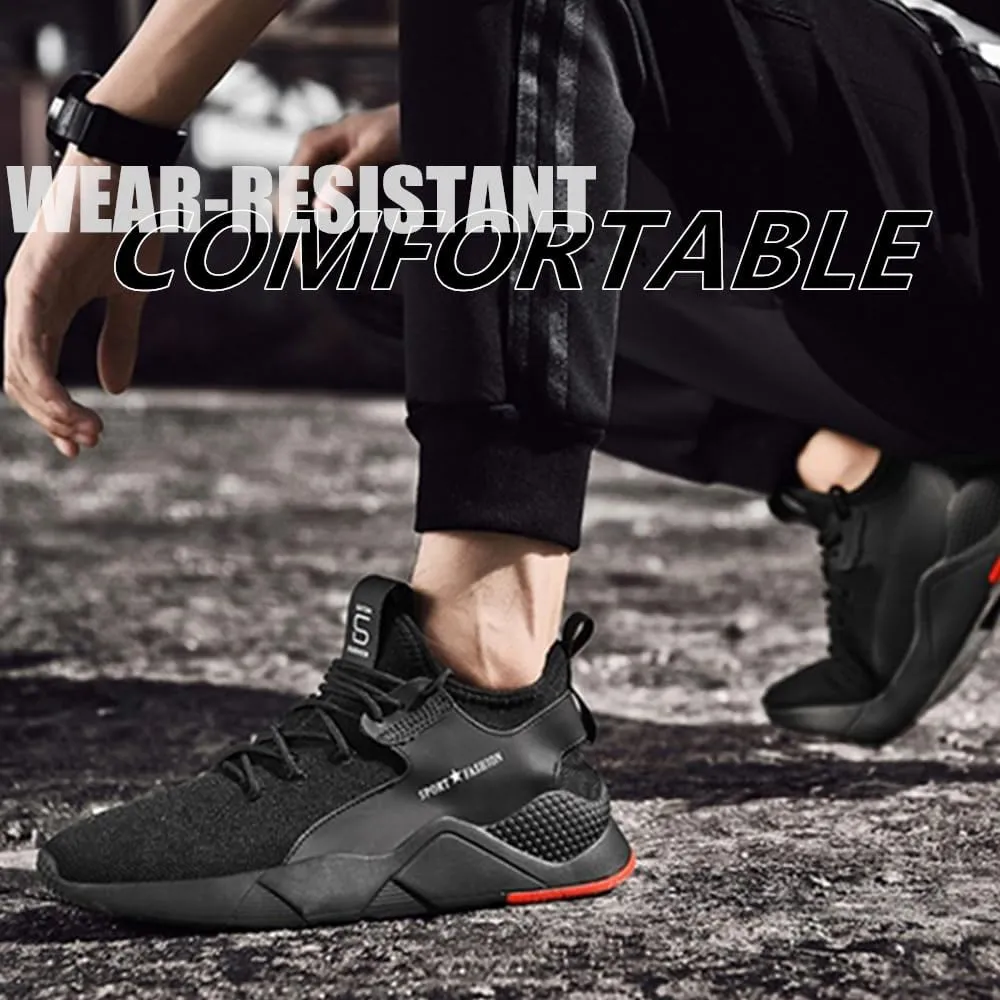 Steel Toe Safety Shoes for Men Women Work Sneakers Breathable Lightweight Industrial & Construction Shoe