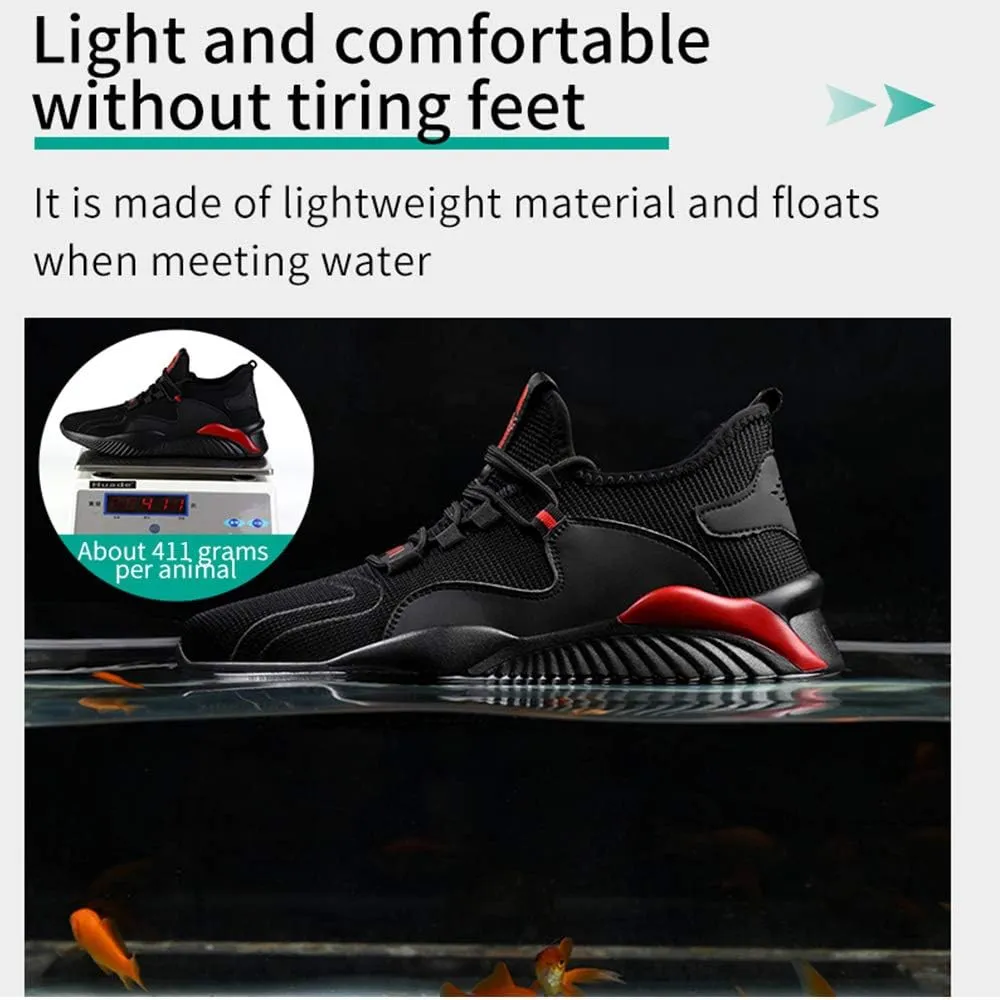 Steel Toe Shoes for Men Women Safety Shoes Work Sneakers Breathable Lightweight Industrial & Construction Shoe