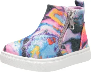 Steve Madden Girls Shoes Girls Reggie Sneaker, Marble, 11 Little Kid