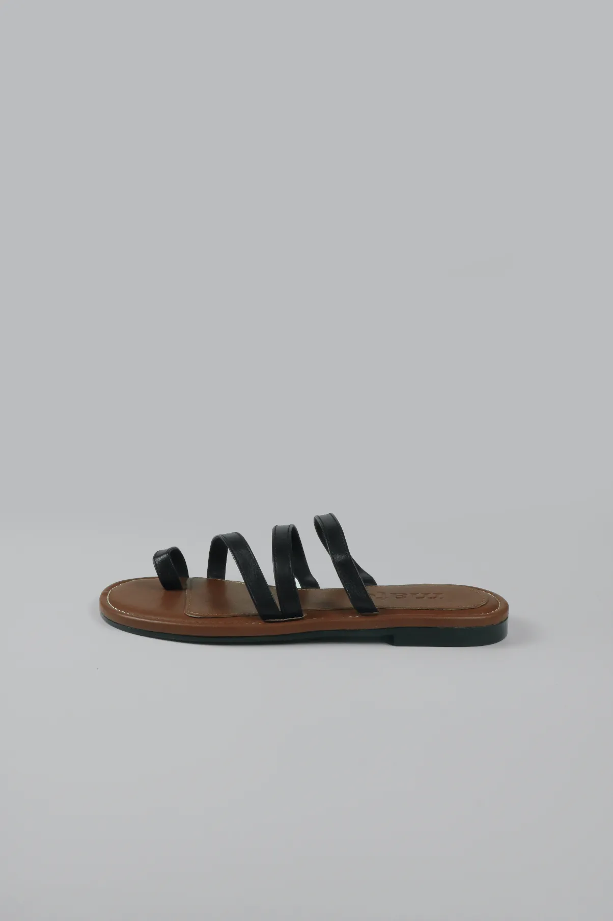 Strappy Toe Loop Flat Sandal