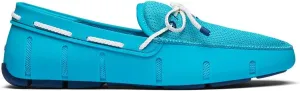 SWIMS Mens Loafers, Braided Lace Shoes for Men, Casual Beach Loafer, Comfortable Summer Shoe, Stylish Lightweight Walking Footwear, Quick Dry Breathable Eco Friendly Footbed (Cerulean,14)