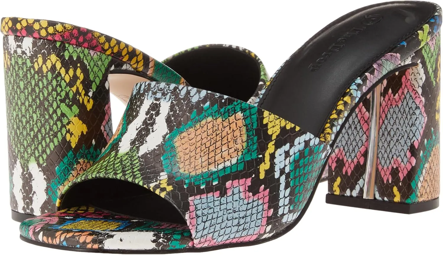 The Drop Women's Pattie High Block-Heeled Mule Sandal