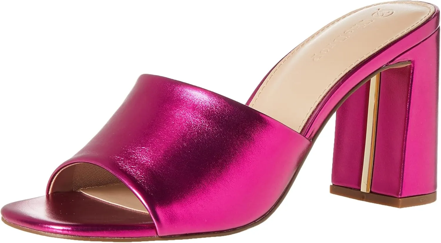 The Drop Women's Pattie High Block-Heeled Mule Sandal