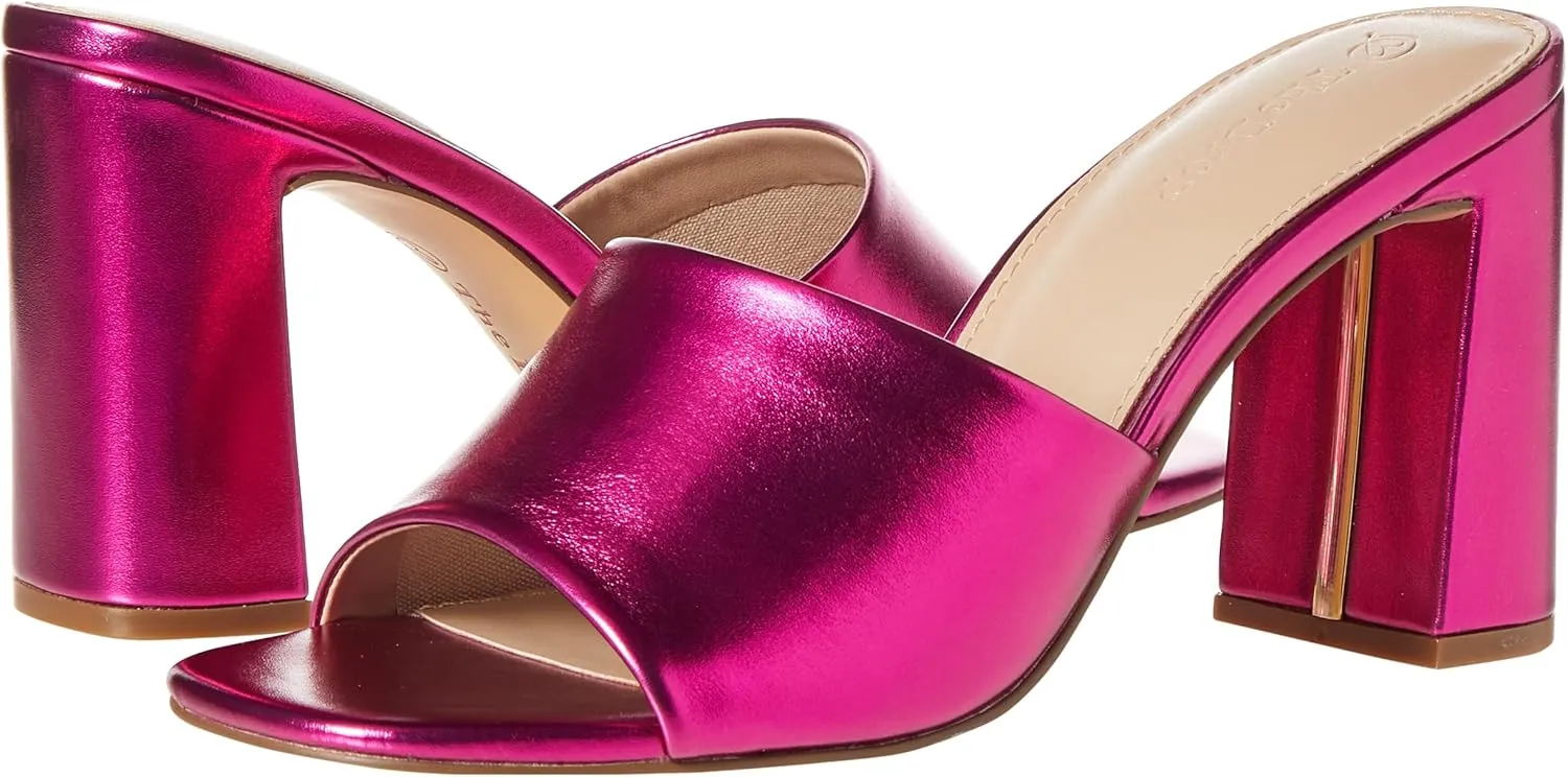 The Drop Women's Pattie High Block-Heeled Mule Sandal