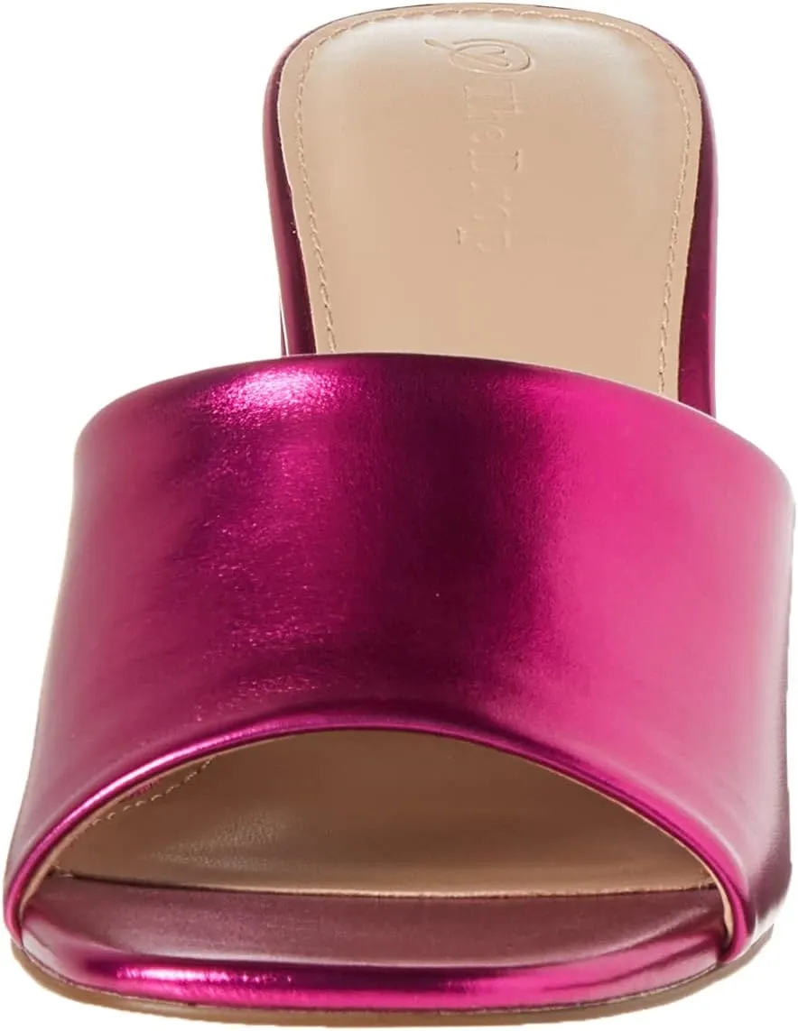 The Drop Women's Pattie High Block-Heeled Mule Sandal
