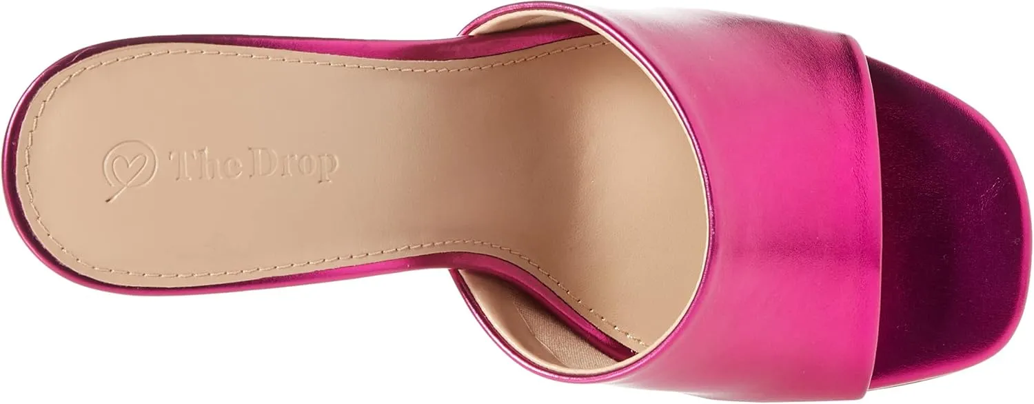 The Drop Women's Pattie High Block-Heeled Mule Sandal