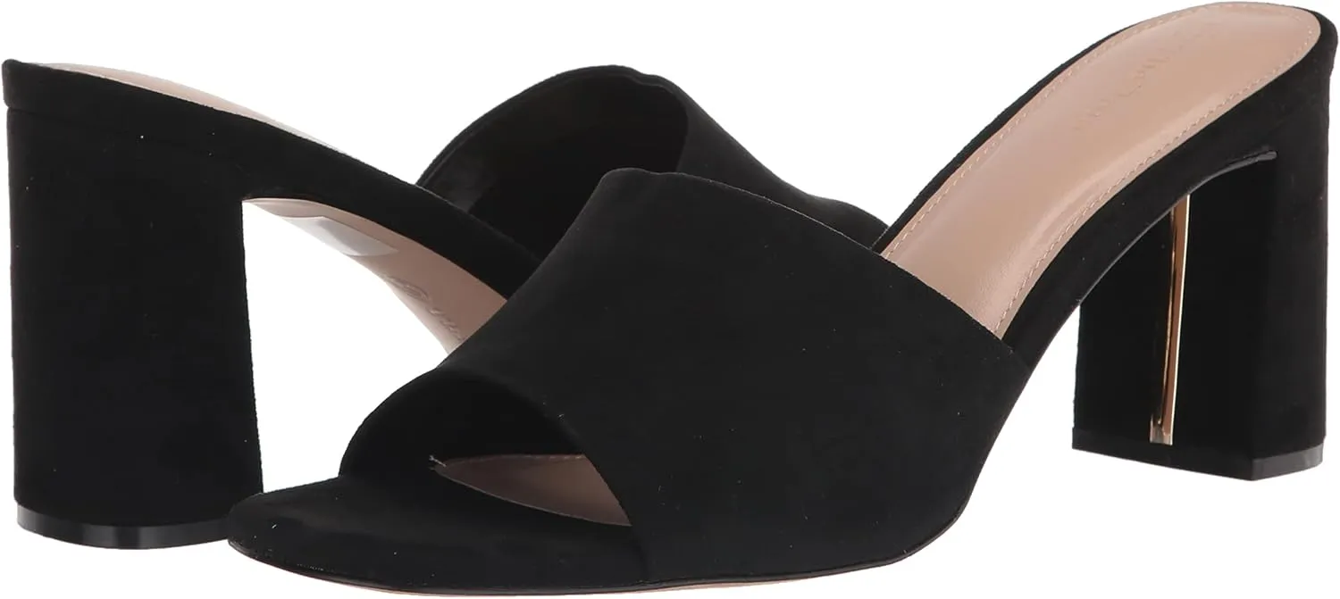 The Drop Women's Pattie High Block-Heeled Mule Sandal