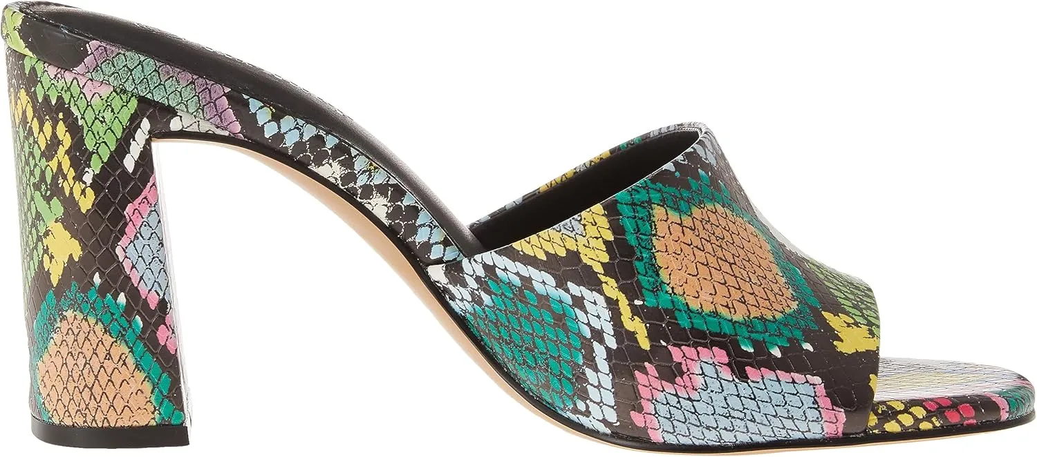 The Drop Women's Pattie High Block-Heeled Mule Sandal