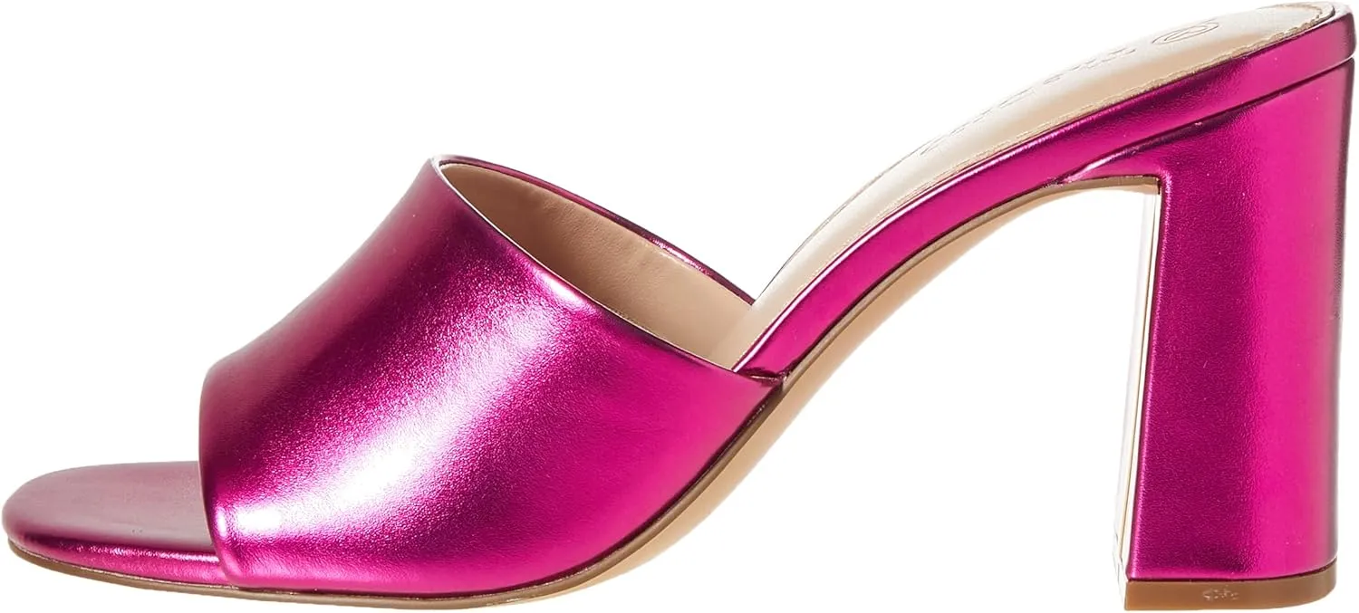The Drop Women's Pattie High Block-Heeled Mule Sandal