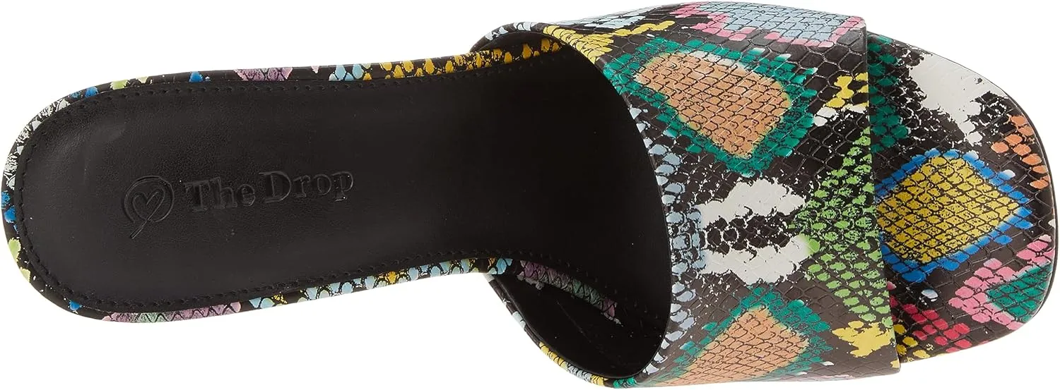 The Drop Women's Pattie High Block-Heeled Mule Sandal