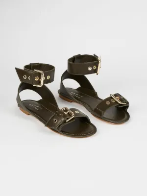 The Gladiator Sandal in Olive