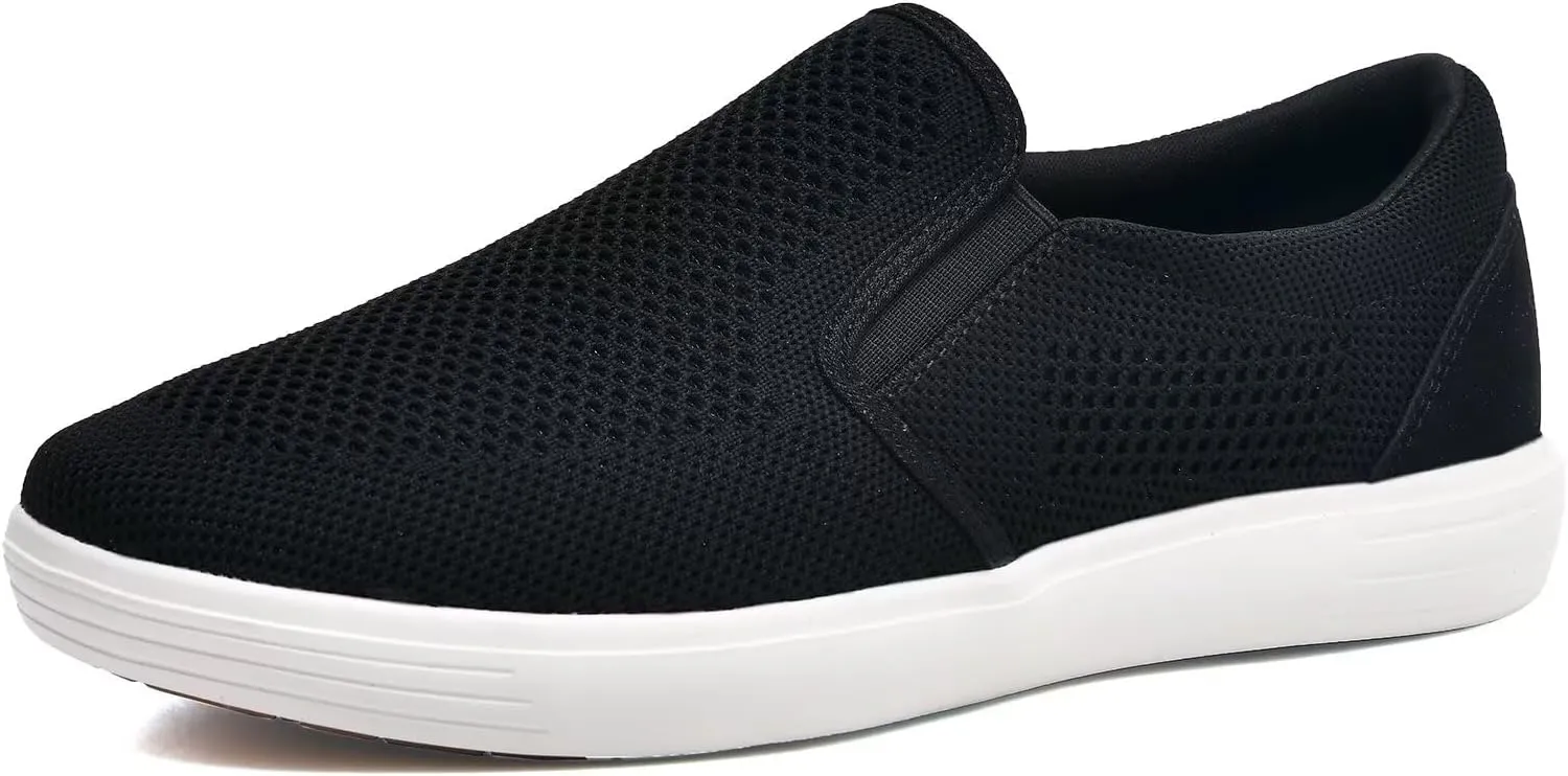 TIOSEBON Men's Mesh Slip on Walking Shoes-Comfortable Drving Loafer Fashion Sneaker