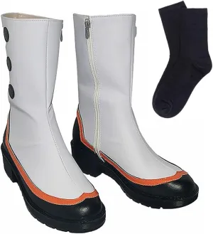 Tkieio Darling Cosplay Shoes Darling Cosplay Boots PU Leather Shoes Boots