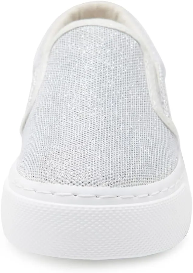 Toandon Toddler Girls Kids Sparkle Slip On Sneakers Loafers Age 2-10