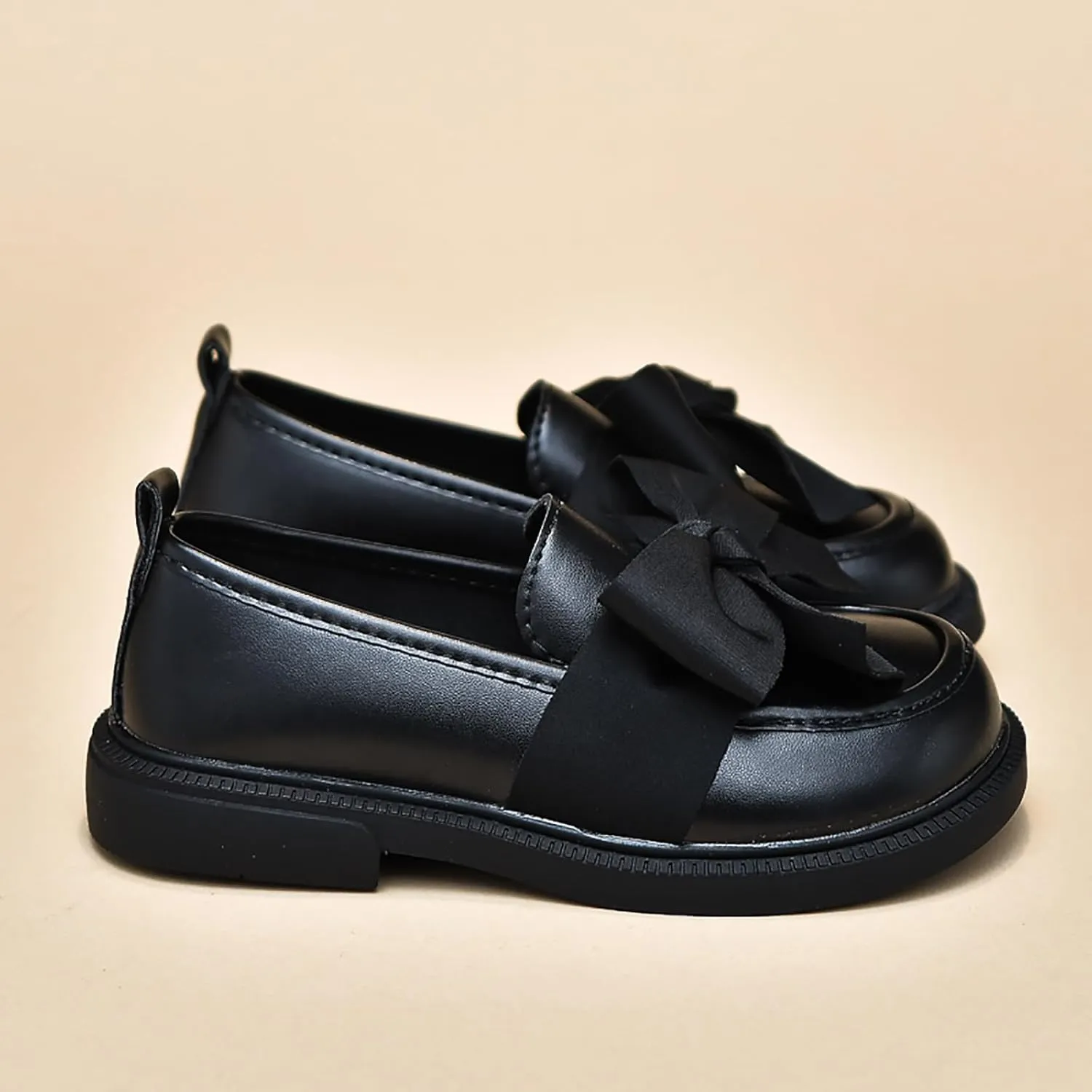 Toddler Girl’s Dress Shoes Comfort Bowtie Princess Oxford Style School Uniform Shoes Loafer Flats