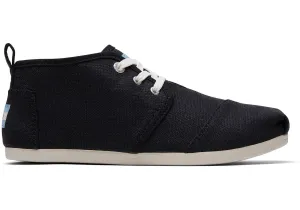 TOMS Women's Ortholite Cupsole Venice Black Heritage Canvas Boots
