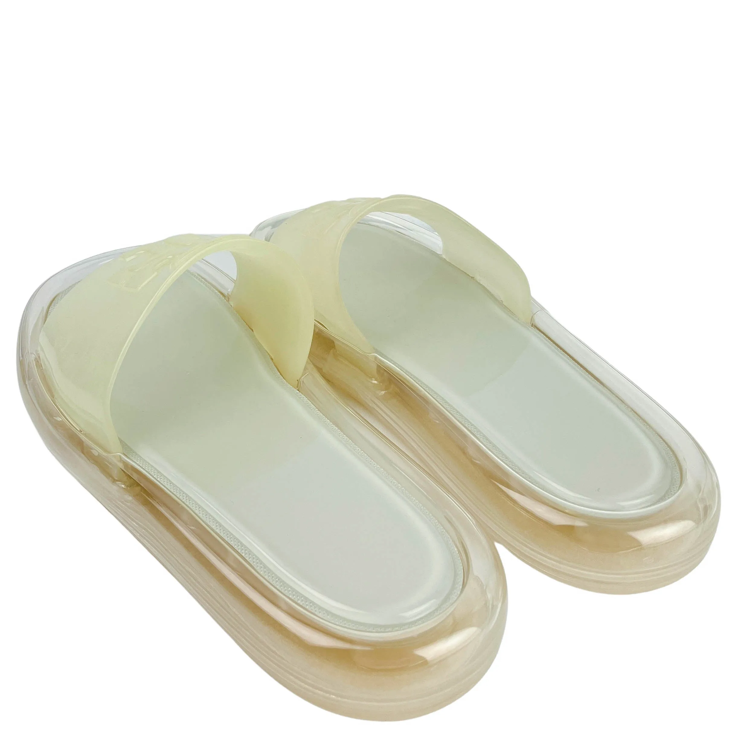 Tory Burch Bubble Jelly Sandals in Cream